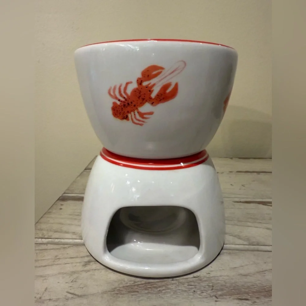 CRATE & BARREL Bar Harbor Butter Sauce & Stand